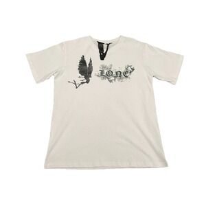 VLONE Smoke Fallen Angel T Shirt M White Hip Hop Streetwear Love Vlone Die Vlone